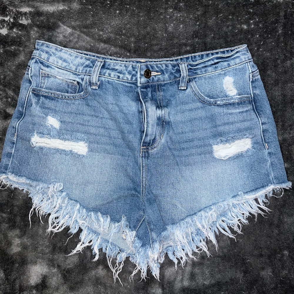 Light blue cello ripped shorts